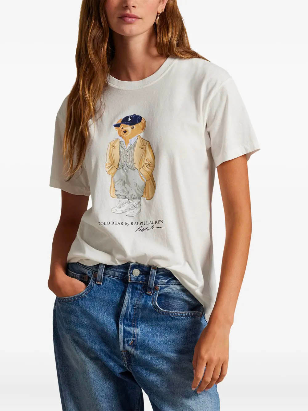 Polo Bear T-Shirt aus Baumwolljersey
