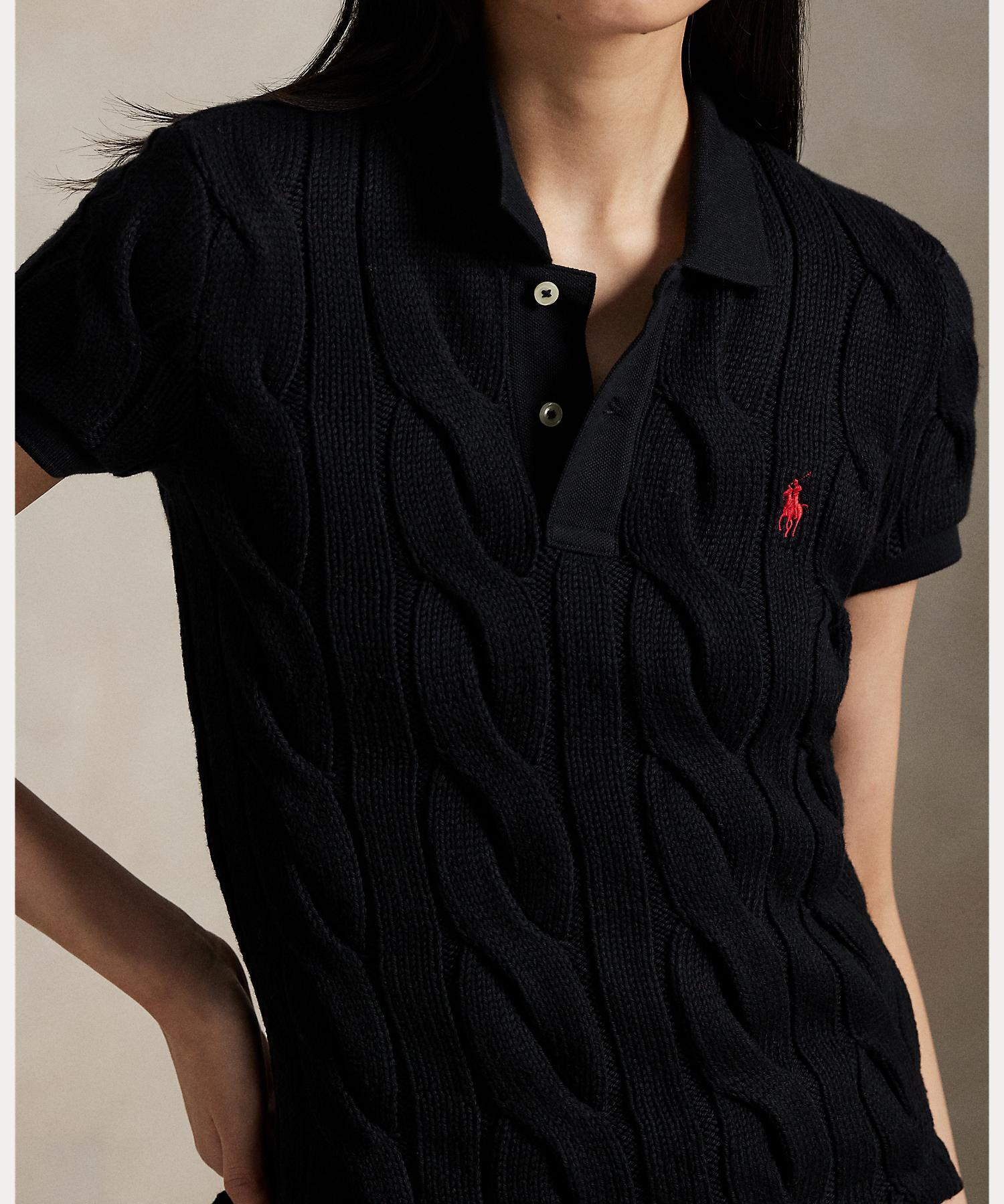 Polo Ralph Lauren POLO RALPH LAUREN Poloshirt aus Baumwolle mit Zopfmuster