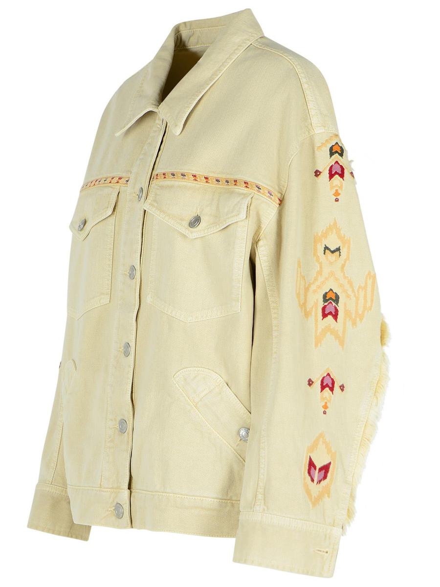 Beigefarbene Jacke „Manona“ aus Baumwollmischung von Isabel Marant Étoile