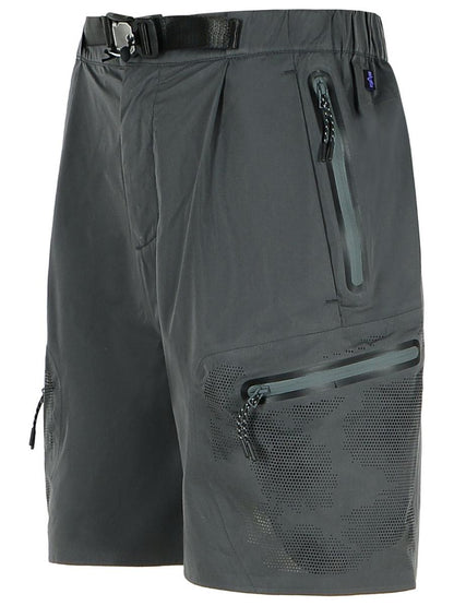 Alpha Industries – Graue Polyester-Bermudashorts