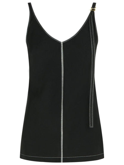 Sportmax „Waser“ Schwarzes Viskose-Tanktop