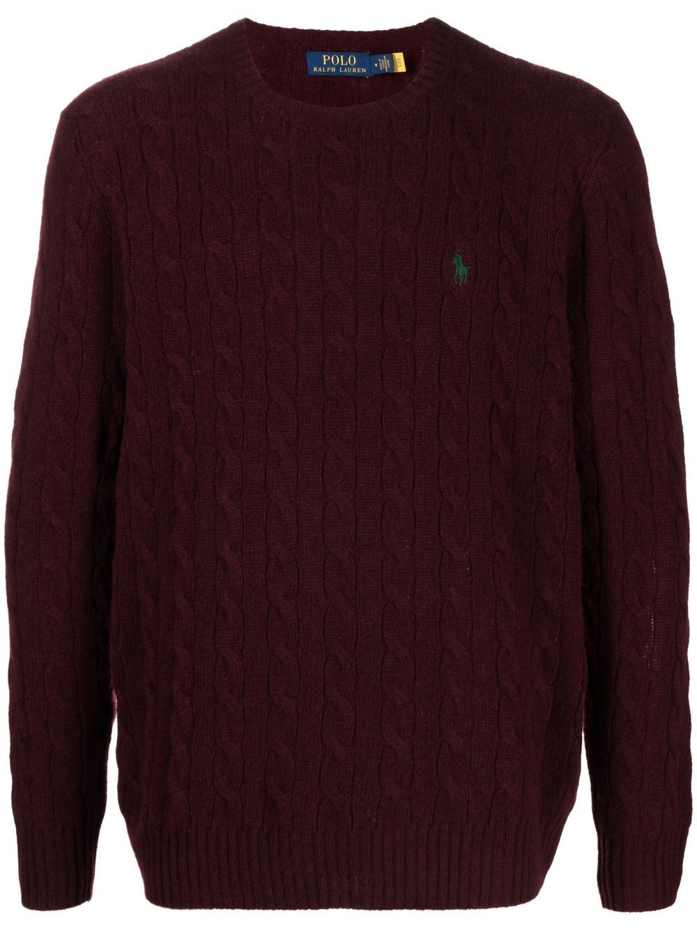 Pullover aus Wolle und Kaschmir mit Zopfmuster