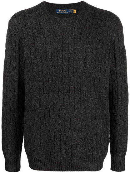 Pullover aus Wolle und Kaschmir mit Zopfmuster