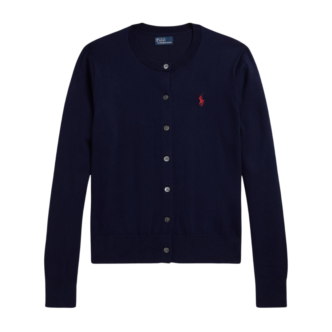 Polo Ralph Lauren POLO RALPH LAUREN Strickjacke aus Baumwolle mit Rundhalsausschnitt