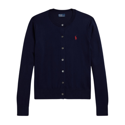Polo Ralph Lauren POLO RALPH LAUREN Strickjacke aus Baumwolle mit Rundhalsausschnitt