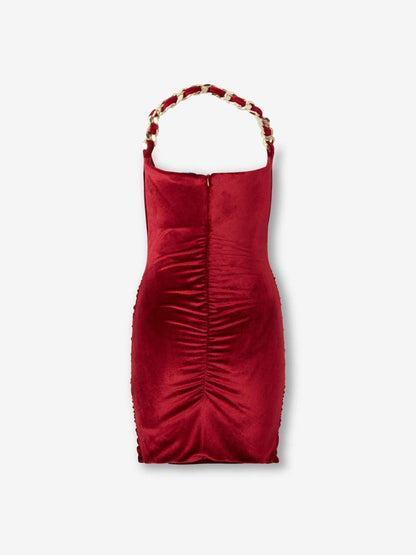 Balmain Minikleid aus Samt