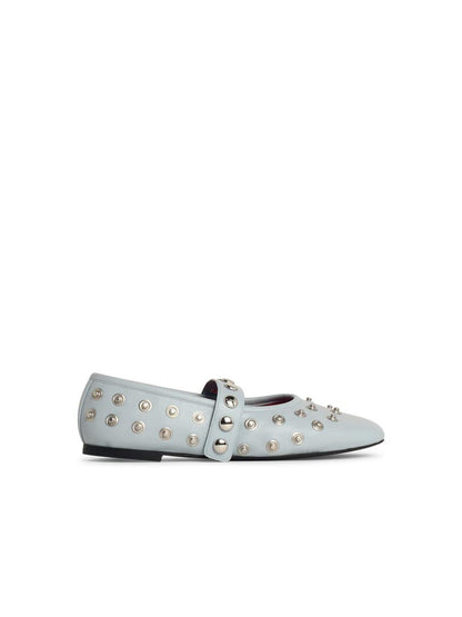 Stella McCartney Ballerina „Ryder“ in Eco Alter Mat Azzurra