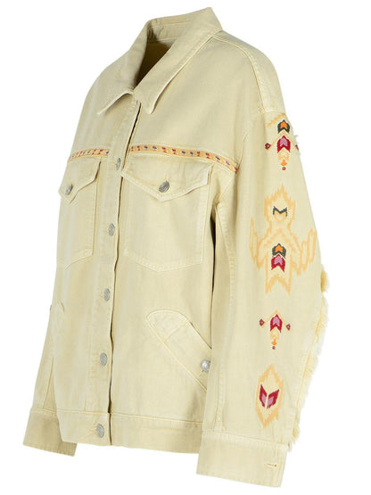 Beigefarbene Jacke „Manona“ aus Baumwollmischung von Isabel Marant Étoile